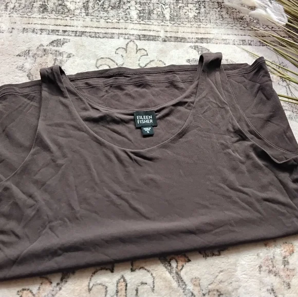 Eileen Fisher Stretch Silk Top - Picture 1 of 7